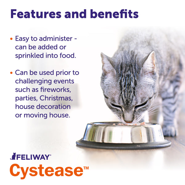 Feliway Cystease Urinary Tract Support for Cats Vetscriptions