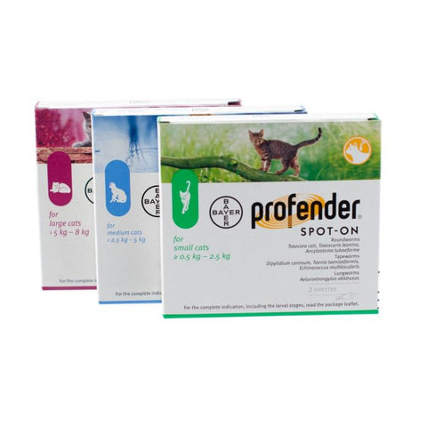 Profender Cat Pack of 2 pipettes (Prescription Required)